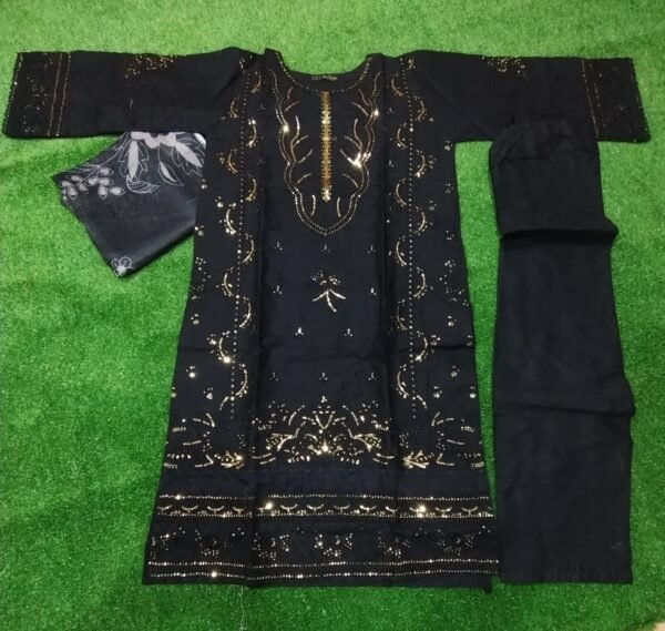 Eman Fatima - Elegant Embroidered 3-piece lawn suit